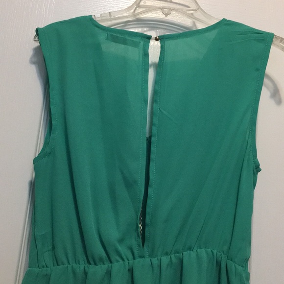 Blue/Green summer spring dress short Bohme - Picture 4 of 4